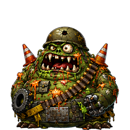 Sergeant Sludgebelly, an enemy in Aisle Zero: Living Leftovers