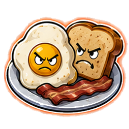 The Angry Breakfast perk icon from Aisle Zero: Living Leftovers