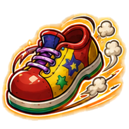 The Comedy Shoes perk icon from Aisle Zero: Living Leftovers