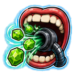 The XP Vacuum Mouth perk icon from Aisle Zero: Living Leftovers