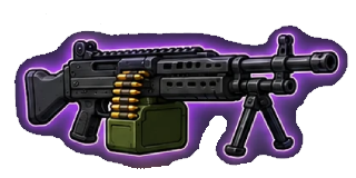 The Machine Gun weapon from Aisle Zero: Living Leftovers